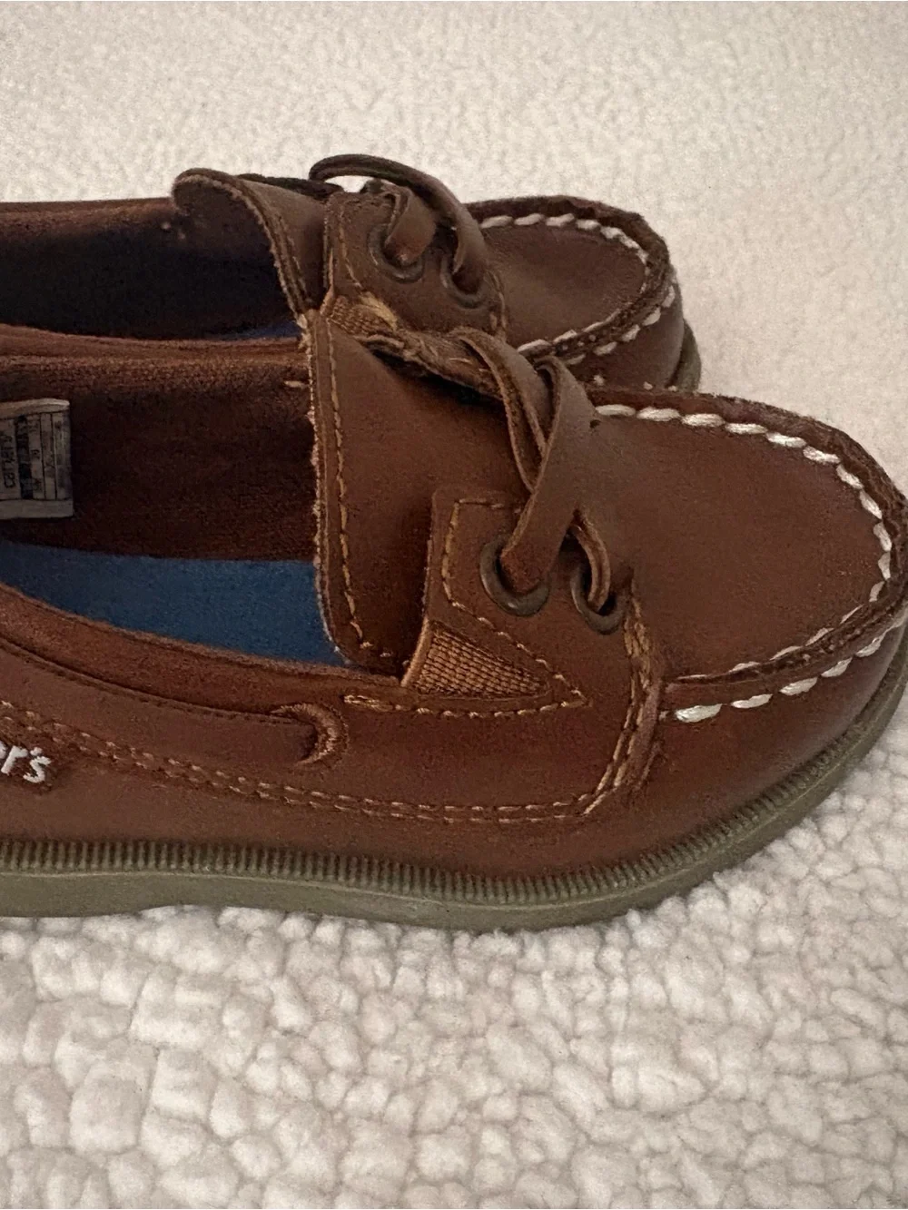 Classic Brown Kids Boat Shoes